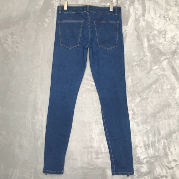Current/Elliott The Ankle Legging With Zip Womens 26 Medium Blue Wash Jegging - Picture 2 of 9